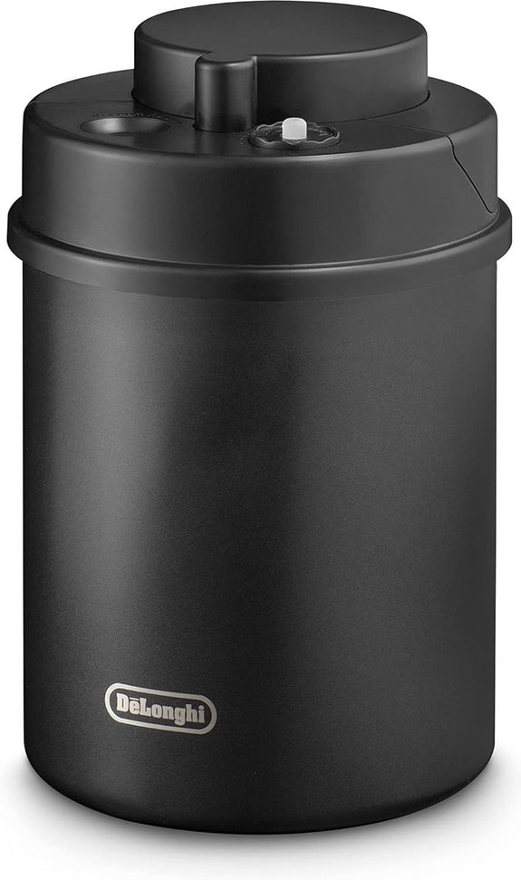 DeLonghi - 1.5 L Black Vacuum Coffee Canister - DLSC071
