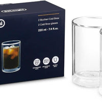 DeLonghi - 220 ml Double Wall Cold Brew Glass Small, Pack of 2 - DLSC324