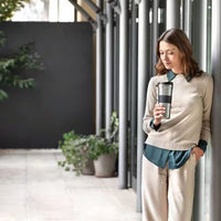 DeLonghi - 24 Oz Double Wall Stainless Steel Travel Mug - DLSC083