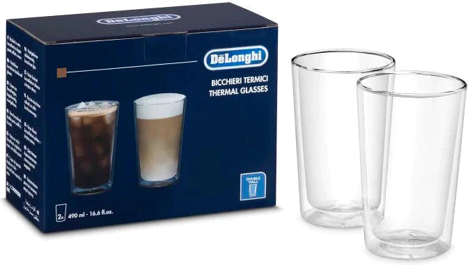 DeLonghi - 490 ml Double-Walled Thermal Glasses - DLSC319