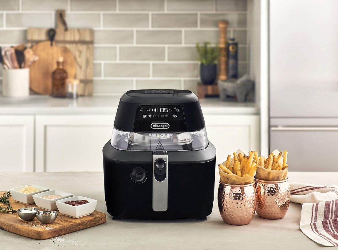 DeLonghi - 5 QT Rapid Crisp Digital Air Fryer - FH2394BK