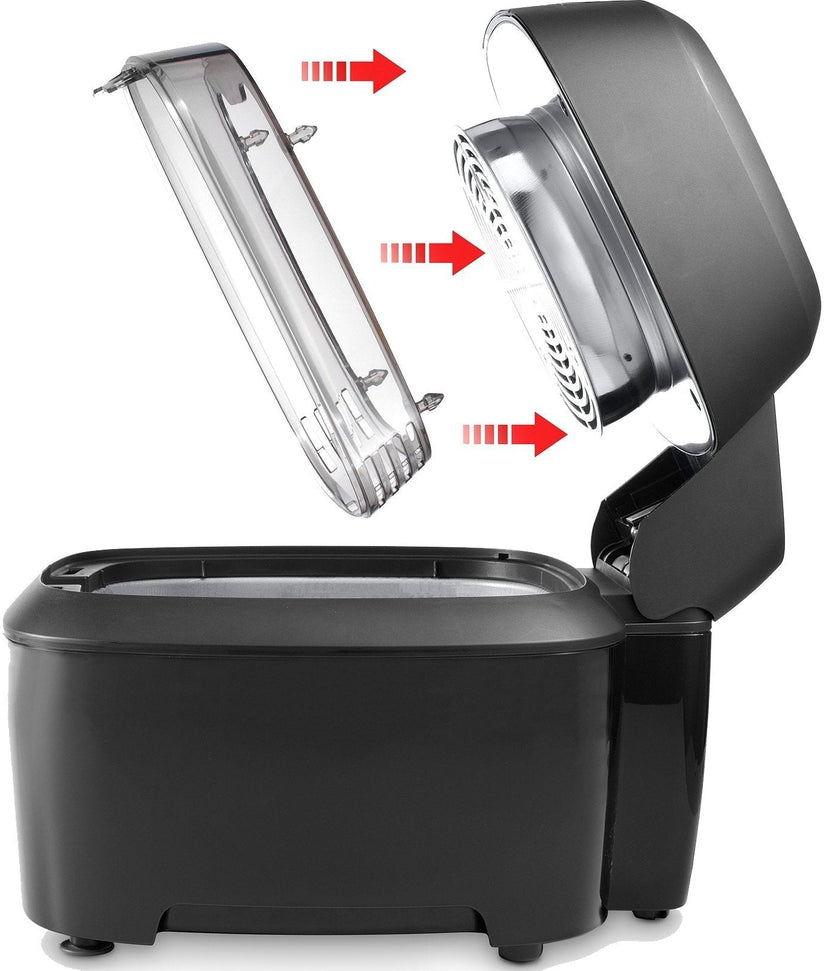 DeLonghi - 5 QT Rapid Crisp Digital Air Fryer - FH2394BK