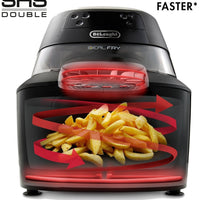 DeLonghi - 5 QT Rapid Crisp Digital Air Fryer - FH2394BK