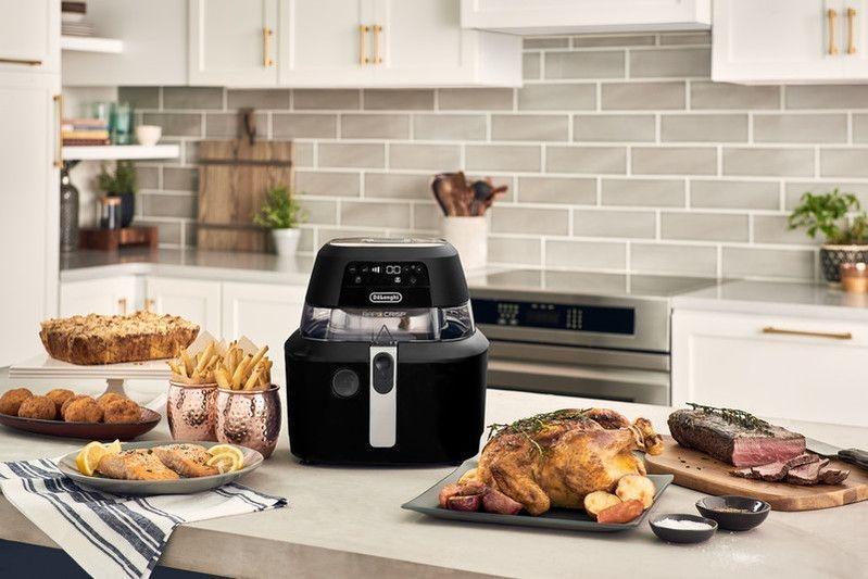 DeLonghi - 5 QT Rapid Crisp Digital Air Fryer - FH2394BK