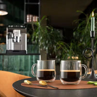 DeLonghi - 500 ml Double Wall Glass Glasses, Pack of 2 - DLSC327