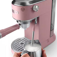DeLonghi - Dedica Duo Rosé Pink Espresso Coffee Machine - EC890PK