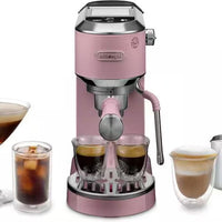 DeLonghi - Dedica Duo Rosé Pink Espresso Coffee Machine - EC890PK