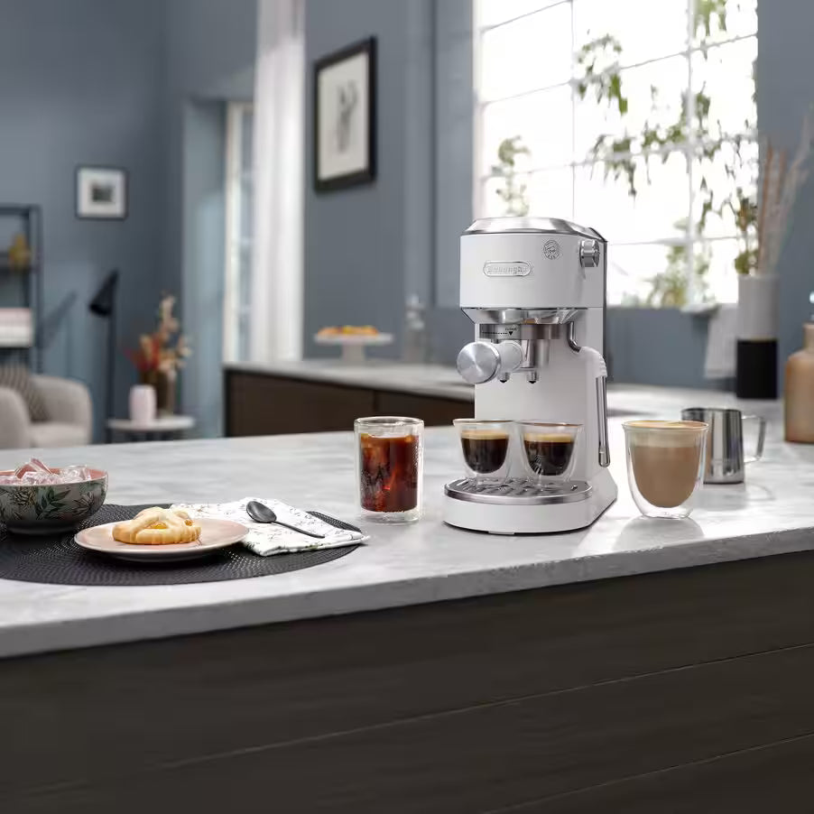DeLonghi - Dedica Duo Vanilla Espresso Coffee Machine - EC890WI