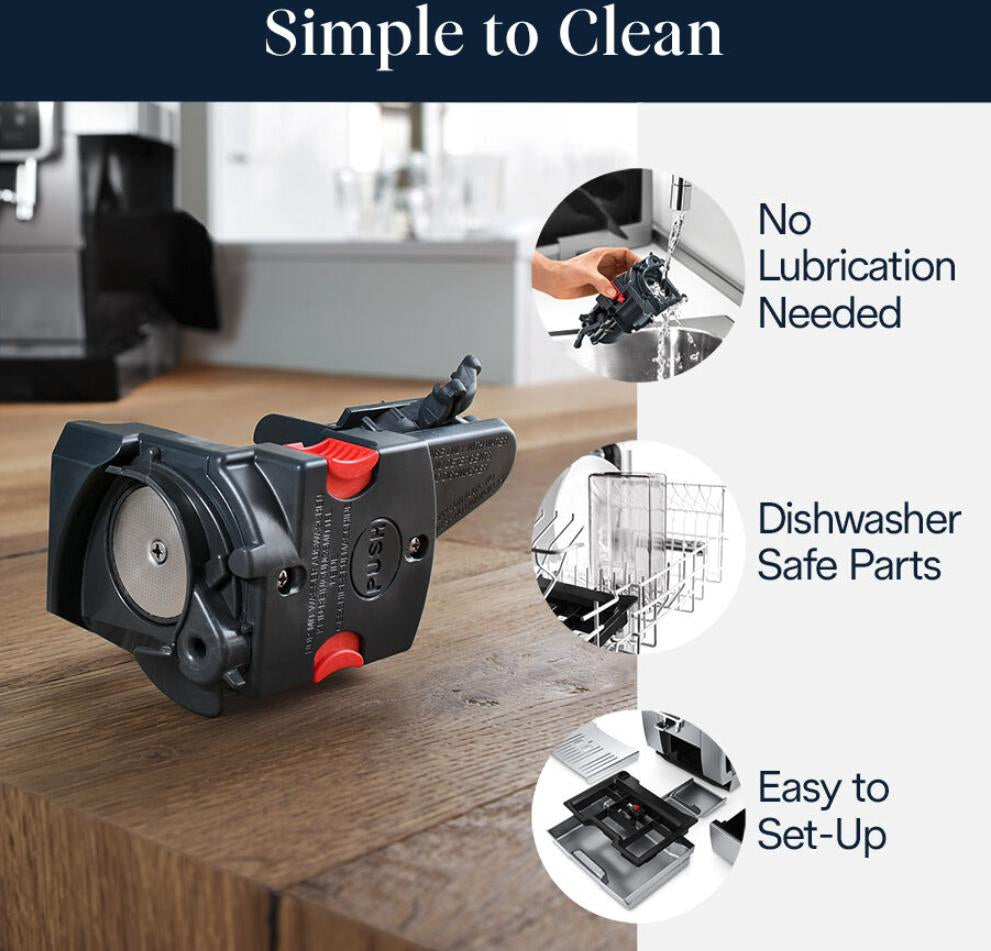 DeLonghi - Dinamica Plus Connected Smart Coffee & Espresso Machine with Coffee Connectivity App + Automatic Milk Frother, Titanium - ECAM37095TI