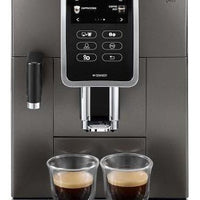 DeLonghi - Dinamica Plus Connected Smart Coffee & Espresso Machine with Coffee Connectivity App + Automatic Milk Frother, Titanium - ECAM37095TI - DISCONTINUED