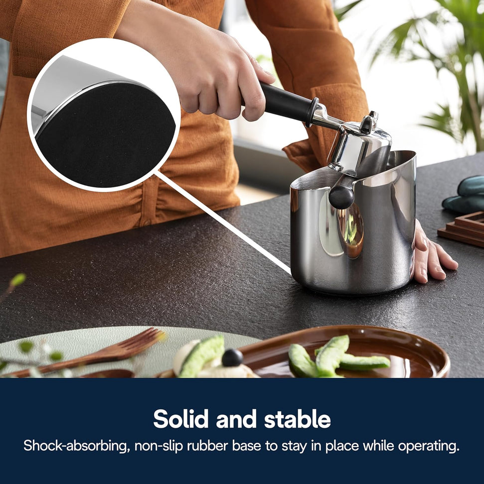 DeLonghi - Easy Clean Stainless Steel Coffee Knock Box - DLSC072