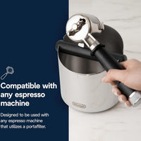 DeLonghi - Easy Clean Stainless Steel Coffee Knock Box - DLSC072
