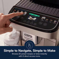 DeLonghi - Magnifica Duo Fully Automatic Silver Espresso Machine - ECAM33080SXB