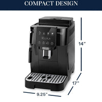 DeLonghi - Magnifica Start Black Espresso Machine with Manual Milk Frother - ECAM22022B