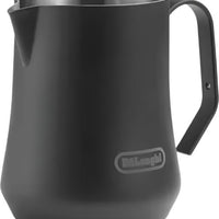 DeLonghi - Matte Black Stainless Steel Milk Frothing Jug, 500 ml - DLSC082