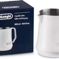 DeLonghi - Matte White Stainless Steel Milk Frothing Jug, 500 ml - DLSC081
