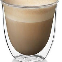 DeLonghi - Pack of 2 Double-Walled Cappuccino Glasses - DLSC311