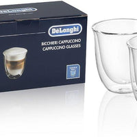 DeLonghi - Pack of 2 Double-Walled Cappuccino Glasses - DLSC311