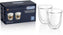 DeLonghi - Pack of 2 Double-Walled Cappuccino Glasses - DLSC311