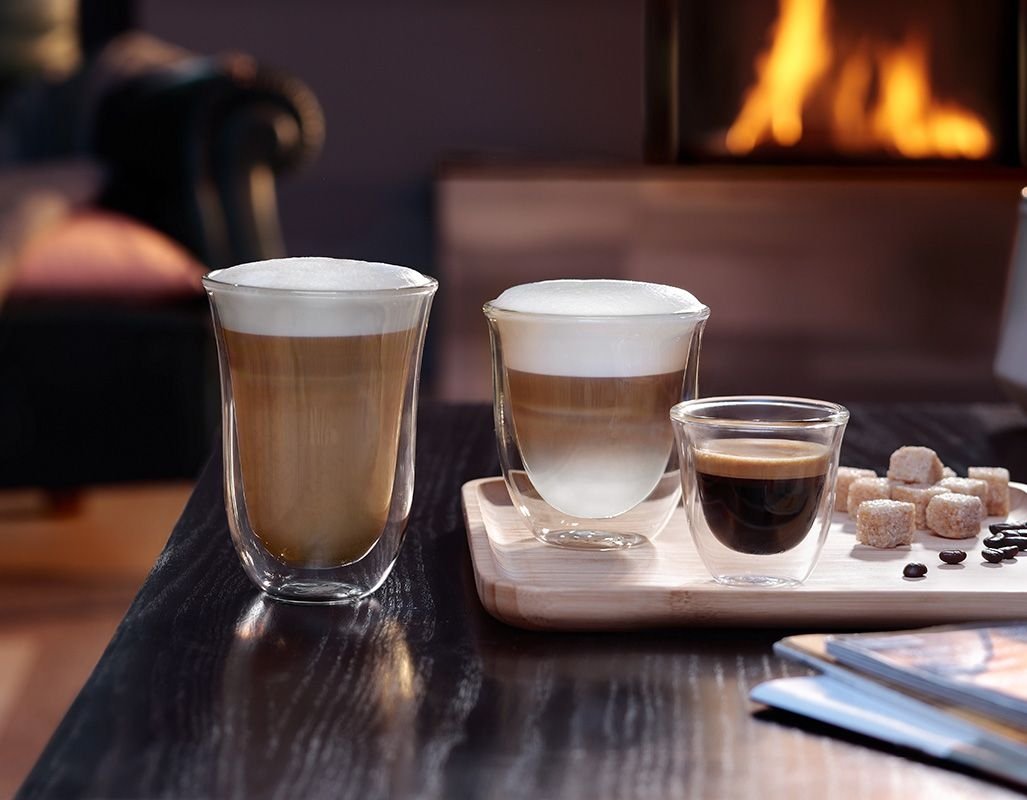 DeLonghi - Pack of 2 Latte Macchiato Glasses - DLSC312