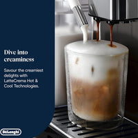DeLonghi - PrimaDonna Aromatic Fully Automatic Espresso Machine, Titanium - ECAM63075TM