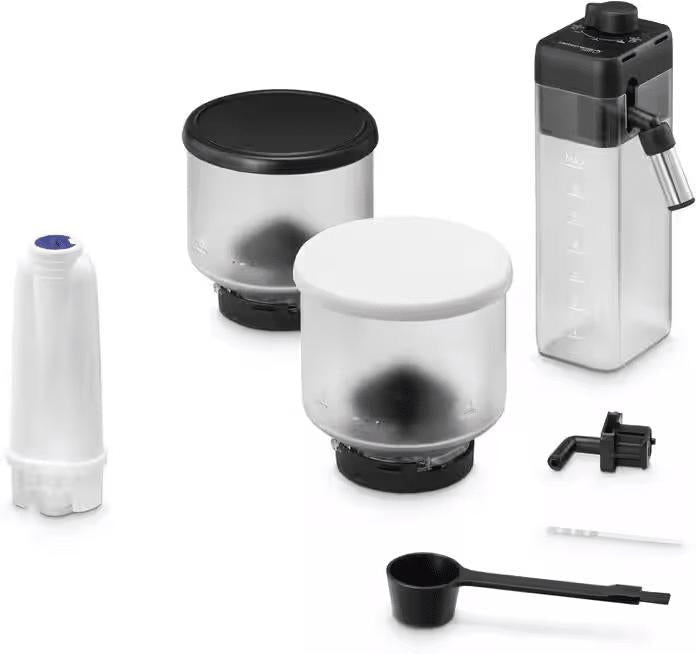 DeLonghi - Rivelia Fully Automatic Arctic White Coffee Machine with LatteCrema Milk System - EXAM44055W - AVAILABLE AUGUST