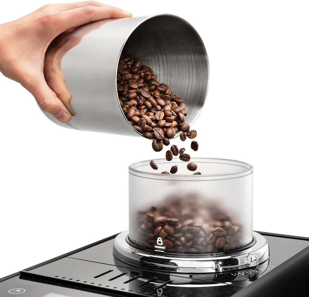 DeLonghi - Rivelia Fully Automatic Onyx Black Coffee Machine with LatteCrema Milk System - EXAM44055B