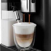DeLonghi - Rivelia Fully Automatic Onyx Black Coffee Machine with LatteCrema Milk System - EXAM44055B