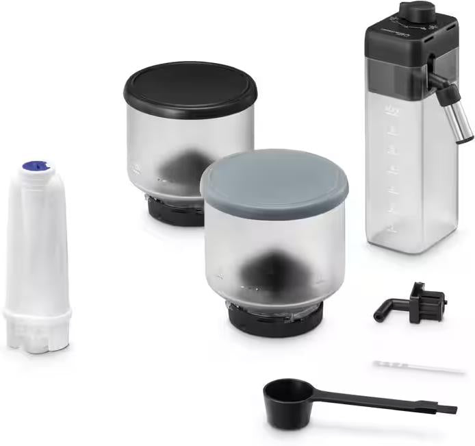 DeLonghi - Rivelia Fully Automatic Pebble Grey Coffee Machine with LatteCrema Milk System - EXAM44055G