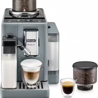DeLonghi - Rivelia Fully Automatic Pebble Grey Coffee Machine with LatteCrema Milk System - EXAM44055G