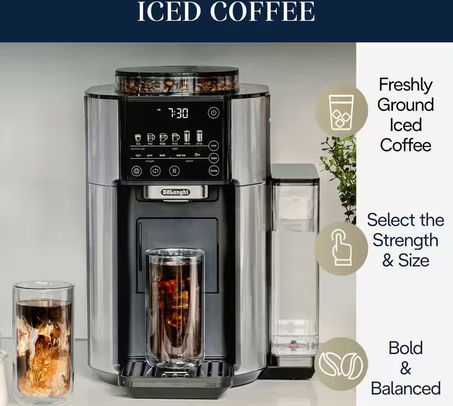 DeLonghi - TrueBrew Stainless Steel Automatic Coffee Machine - CAM5102SB