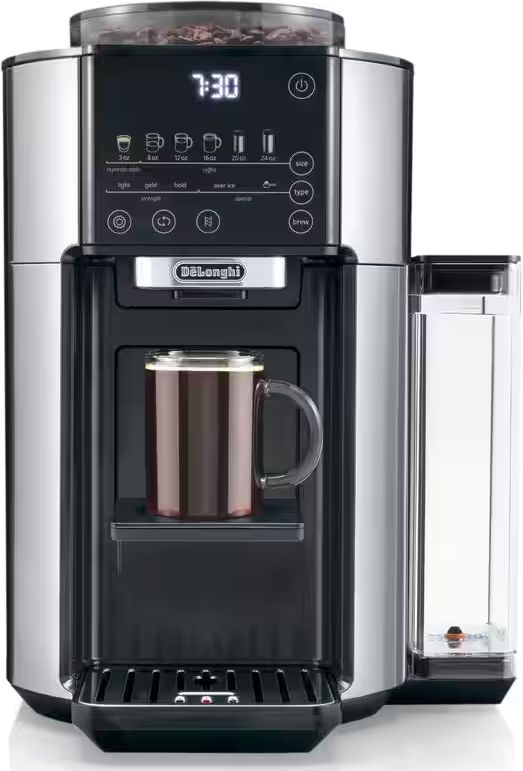 DeLonghi - TrueBrew Stainless Steel Automatic Coffee Machine - CAM5102SB