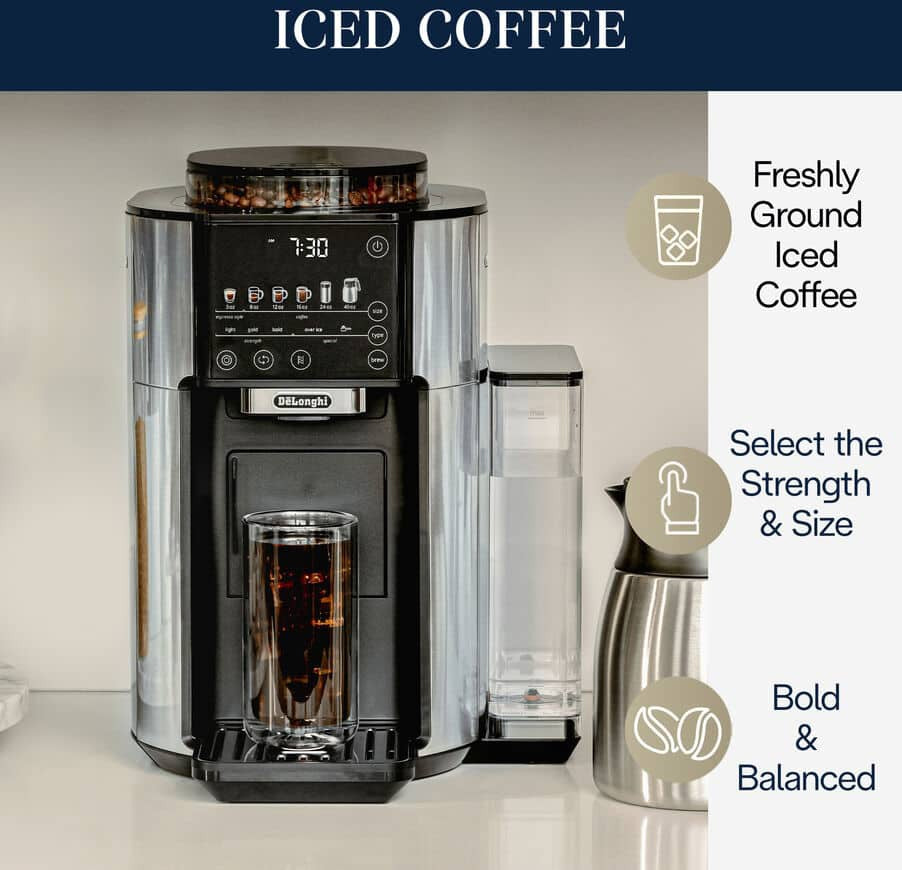 DeLonghi - TrueBrew Stainless Steel Automatic Coffee Machine With Thermal Carafe - CAM51035M