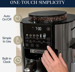 DeLonghi - TrueBrew Stainless Steel Automatic Coffee Machine With Thermal Carafe - CAM51035M