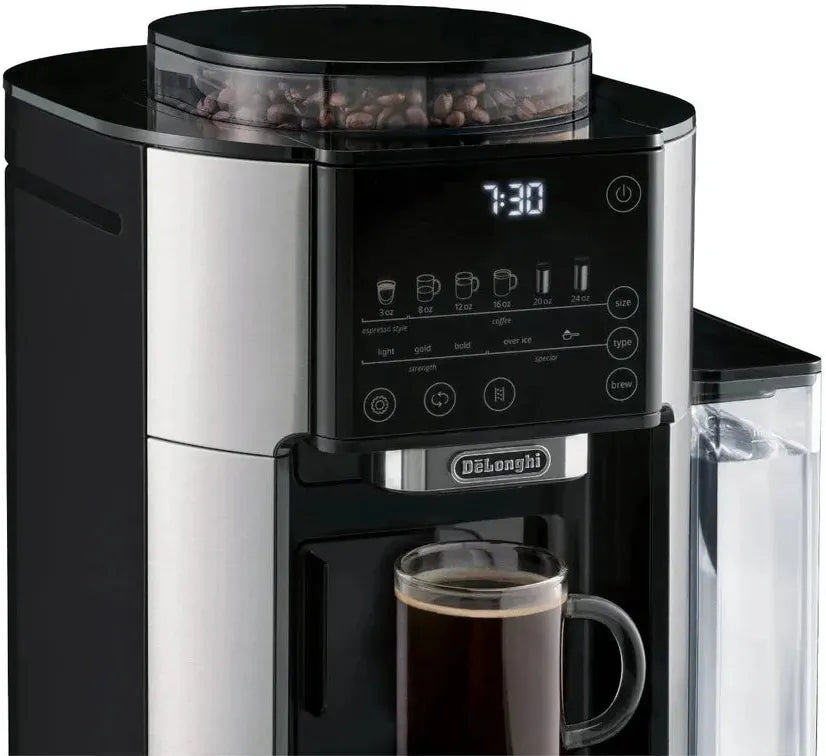 DeLonghi - TrueBrew Stainless Steel Fully Automatic Drip Coffee Machine - CAM51025MB