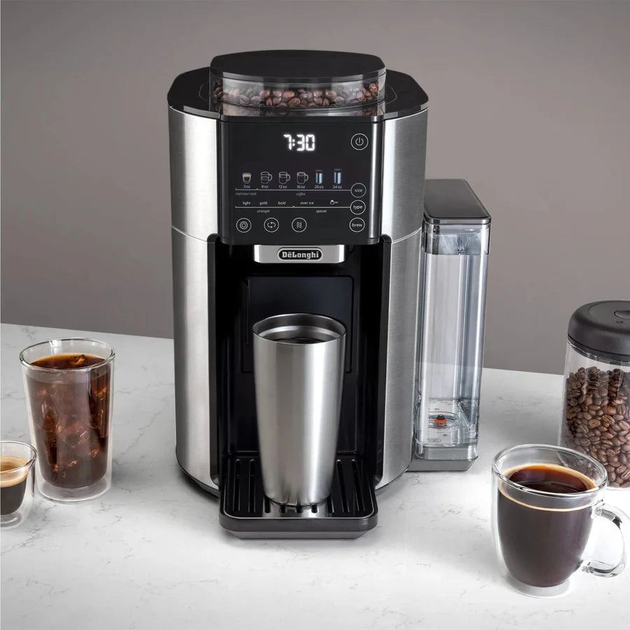 DeLonghi - TrueBrew Stainless Steel Fully Automatic Drip Coffee Machine - CAM51025MB