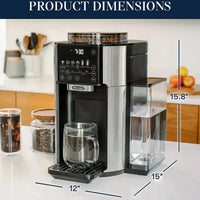 DeLonghi - TrueBrew Stainless Steel Fully Automatic Drip Coffee Machine - CAM51025MB