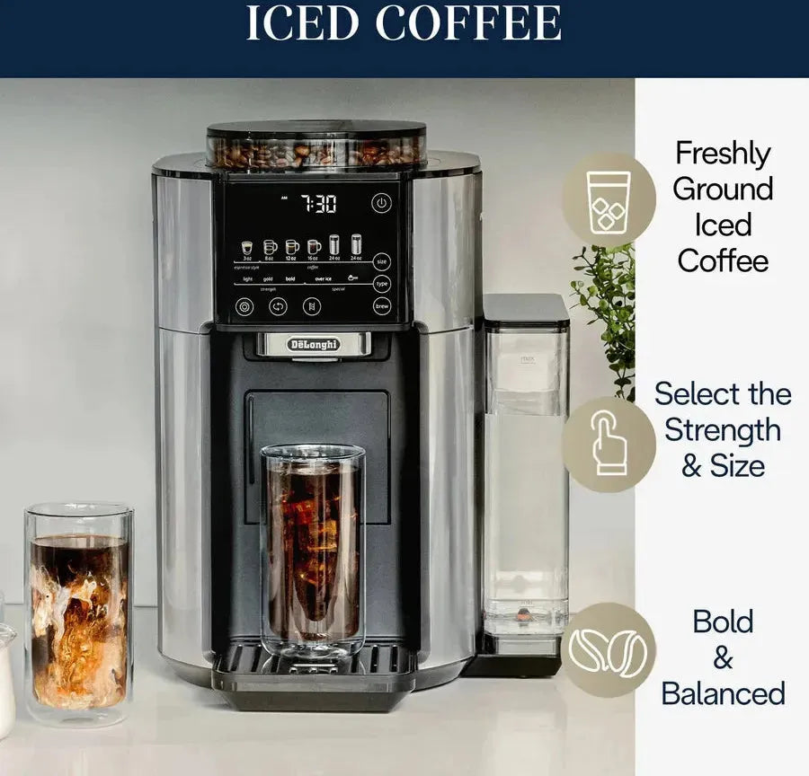 DeLonghi - TrueBrew Stainless Steel Fully Automatic Drip Coffee Machine - CAM51025MB