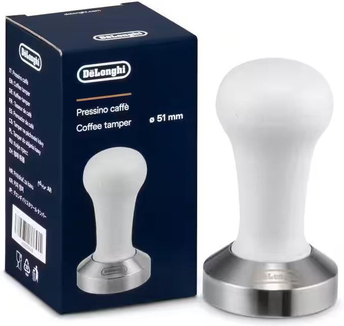 DeLonghi - White Wood Coffee Tamper - DLSC079