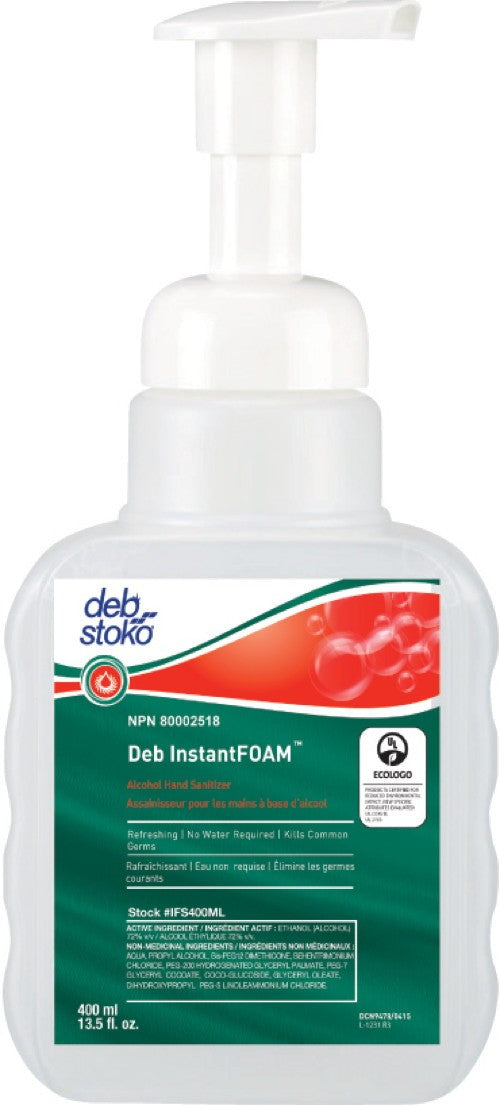Deb Group - 400 ml Instant Foam Hand Sanitizer, 6Bt/Cs - IFS400ML/IFS400CAP