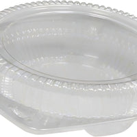 Detroit Forming - 10" Shallow Pie Plastic Hinged Container, 100/Cs - LBH-111