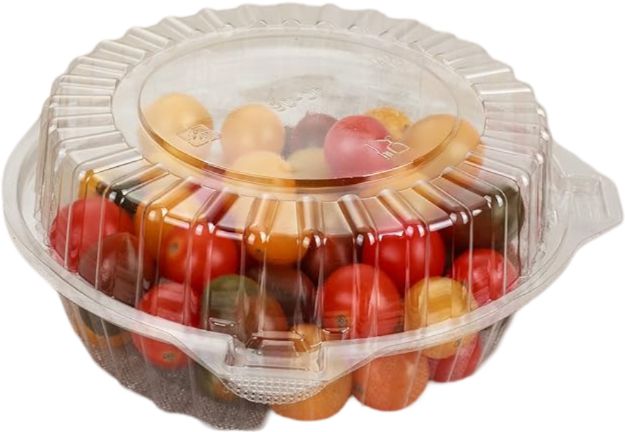 Detroit Forming - 3" Single Caramel Apple Hinged Container, 1000/Cs - CA-1L