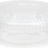 Detroit Forming - 6" Clear OPS Plastic Pie Shallow Hinged Container, 350/Cs - LBH-601