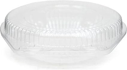 Detroit Forming - 9" Clear OPS Plastic Dome Hinged Container, 100/Cs - LBH-992