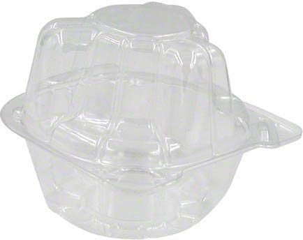 Detroit Forming - Single Cell Plastic Cupcake/Muffin Hinged Container, 400/Cs - LBN-5101