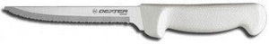 Dexter Russell - Basics 6" Scalloped Utility Knife with White Handle - P94847