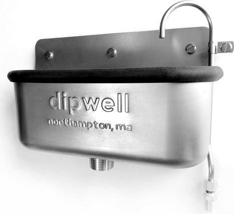 Dipwell - 10" Deep NSF Drawn Ice Cream Dipper Well with Faucet - D10D - ETA 1-2 WEEKS