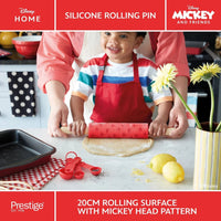 Disney Bake with Mickey - 15.75" Silicone Rolling Pin with Wooden Handle - 48804-C
