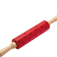 Disney Bake with Mickey - 15.75" Silicone Rolling Pin with Wooden Handle - 48804-C