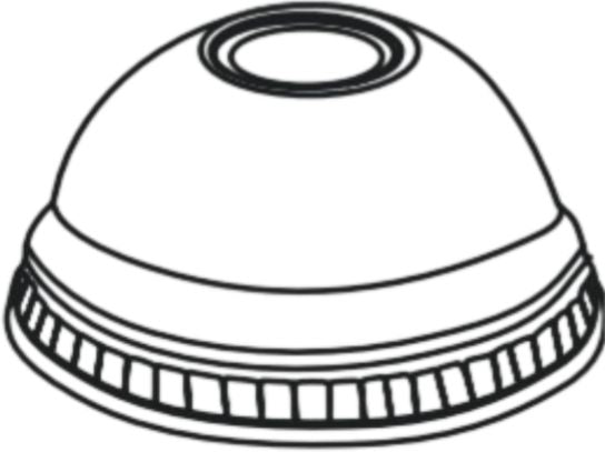 Dome Lid 700 Series PET Cup, 1000/Cs - PLD07